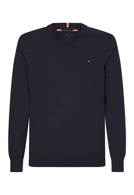 Пуловер с памук и шпиц