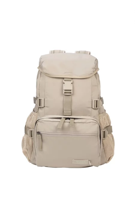 Раница с омекотен гръб - Светло бежово