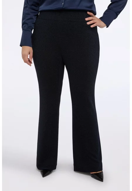 Разкроен панталон с бляскави частици