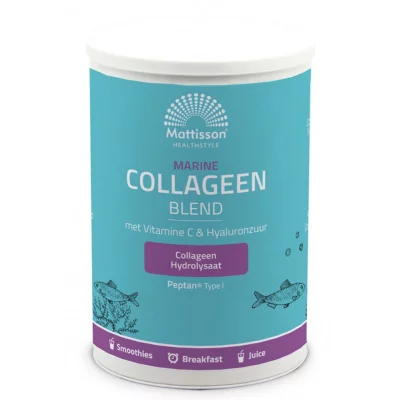 Рибен колаген тип I с витамин С и Хиалуронова киселина - Marine Collagen Peptan, 300 g