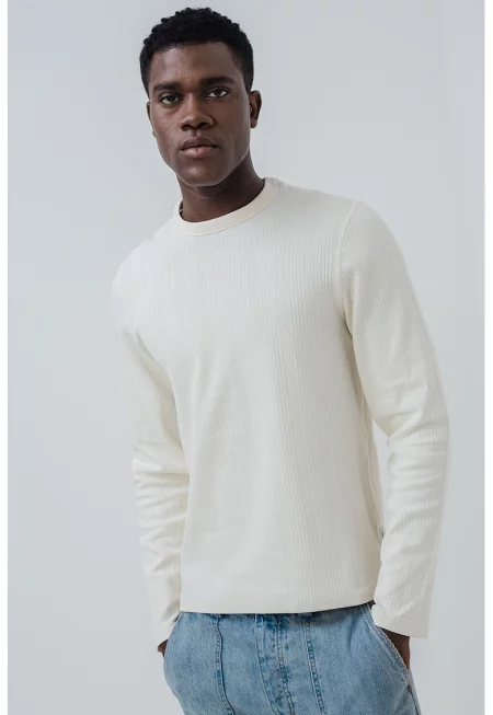 Рипсена памучна блуза