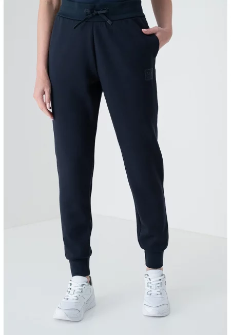 Скосен спортен панталон - Тъмносин