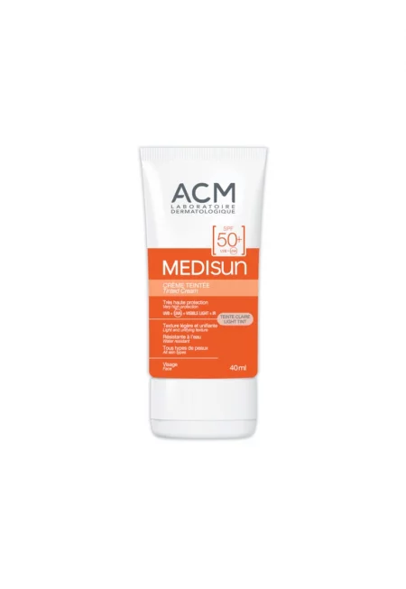 Слънцезащитен крем с цвят ACM Medisun SPF 50+ light tint - 40 мл