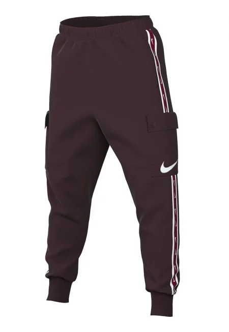 Спортен карго панталон Repeat с лого - Тъмновиолетов