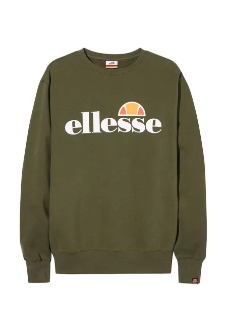 Суитшърт Succiso с овално деколте и лого - Зелен