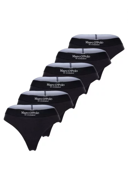 Танга с памук и лого - 6 чифта