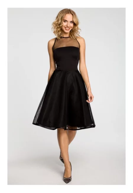 Трикотажна рокля - велур - дълги ръкави - волани - зелена -