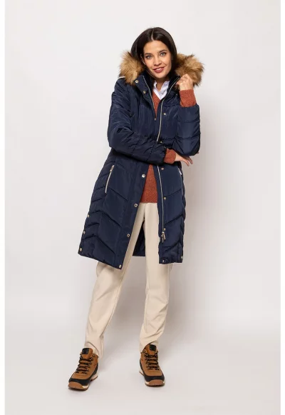 Ватирано зимно яке Nimbi с качулка и еко пух