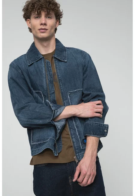 Яке от деним с цип