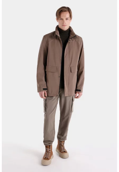 Яке с ръкави реглан - Кафяв