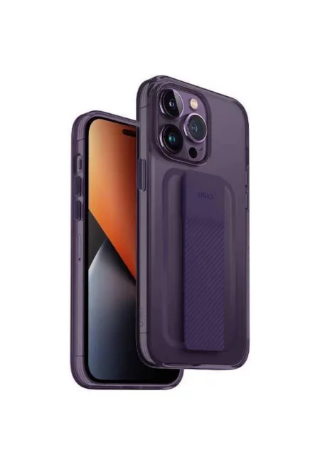 Защитен калъф  Heldro Mount за iPhone 14 Pro - Fig Purple