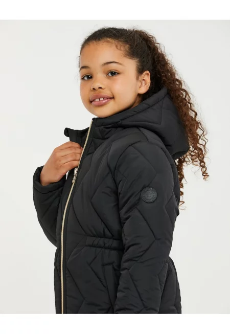 Зимно яке с вата - шевове и качулка