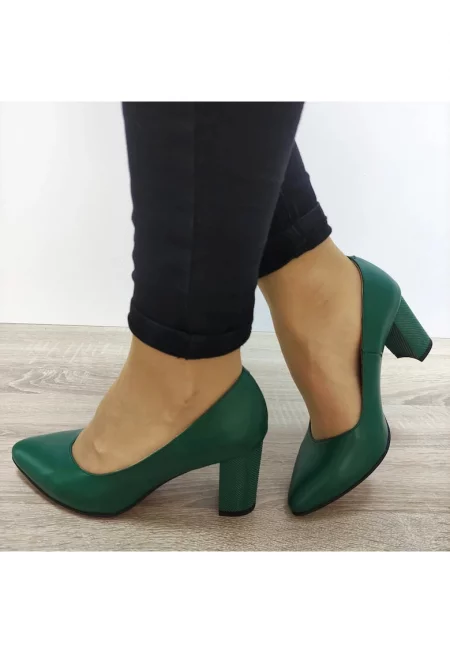 21216 Елегантни дамски обувки Зелени - Зелени - Зелен