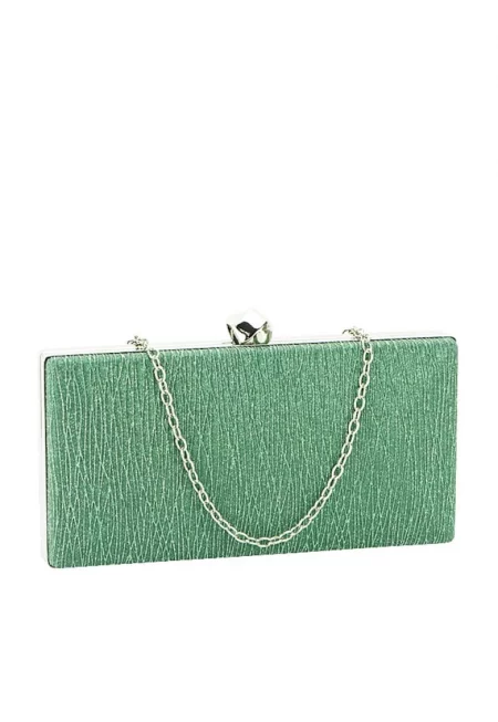 Блестяща чанта клъч BYH809 -06 - Сребрист