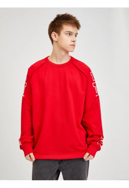 Bluza de trening cu maneci raglan - Червен