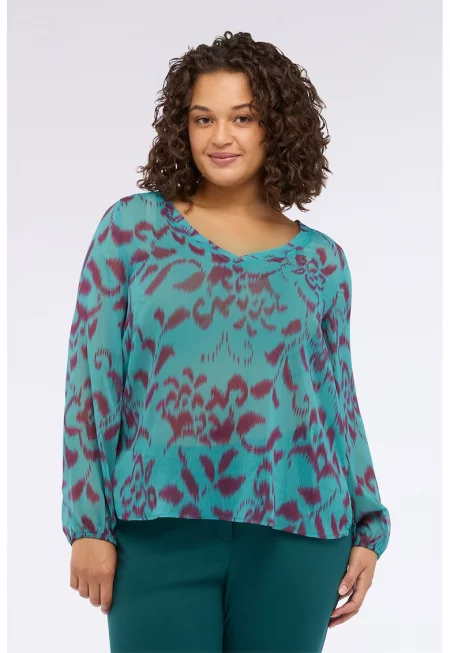 Блуза с принт