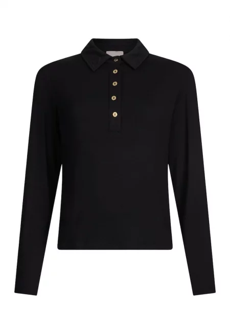 Блуза с яка