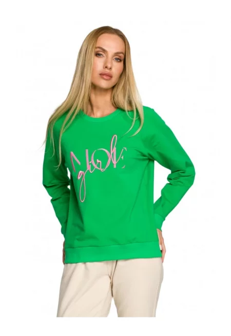 Блуза . Със зелено - Зелен