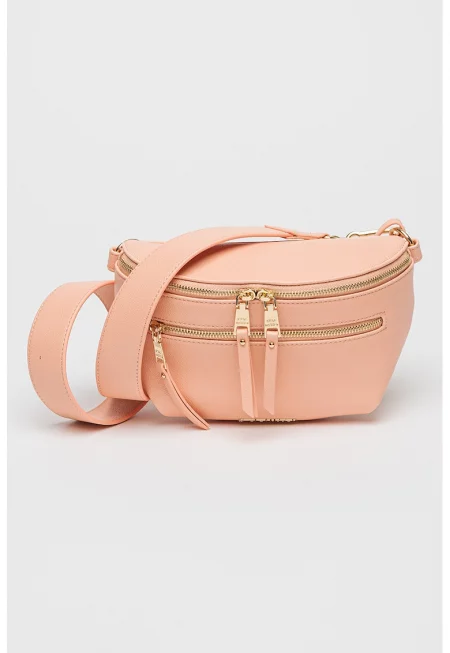 Чанта Clarke през рамо от еко кожа - Розова сьомга