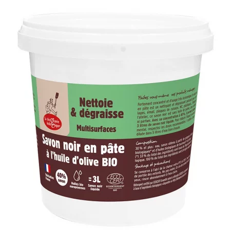 Черна сапунена паста със зехтин – Универсално почистване за дома, 1 kg