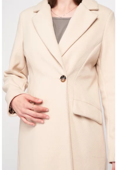 Дълго палто с раздвоен ревер