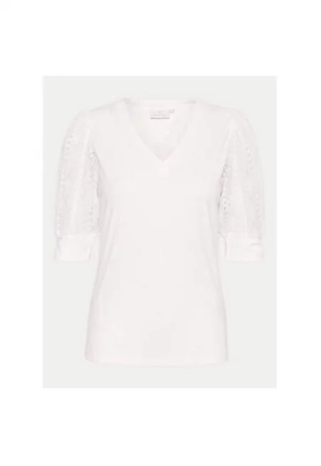 Дамска блуза -  303582371 - Вискоза/Полиестер - Бяла - Бял