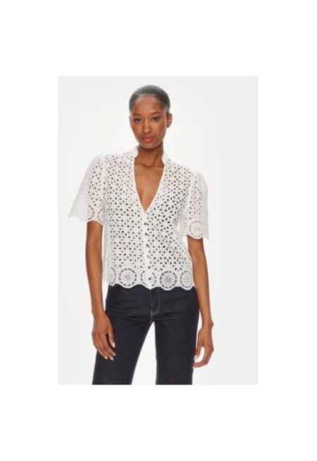 Дамска блуза -  304544682 - Памук - 38 EU - Бяла