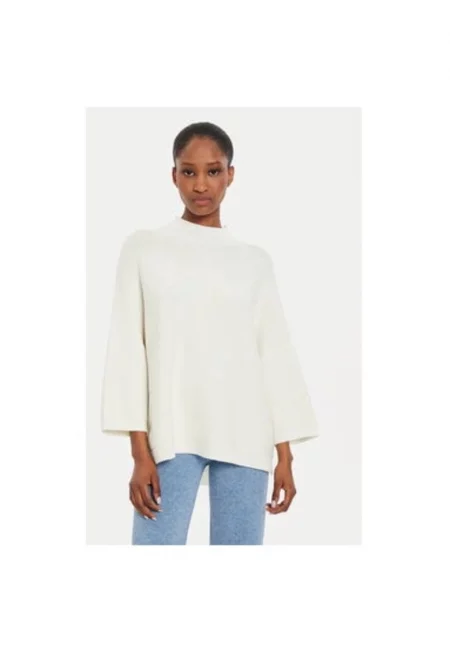 Дамска блуза -  304678837 - Вискоза/Полиестер - Един размер INTL - Бежов