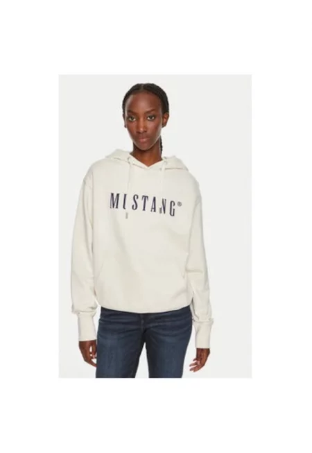 Дамска блуза - Мустанг - 304339790 - Памук - Бежов