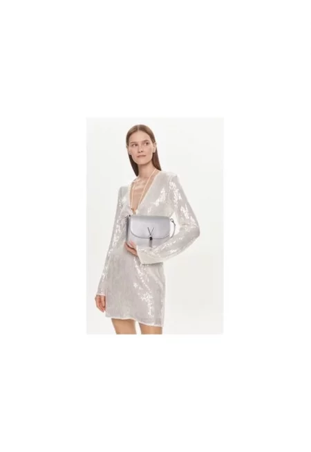Дамска чанта  8052790167465 - Екокожа - Сребриста