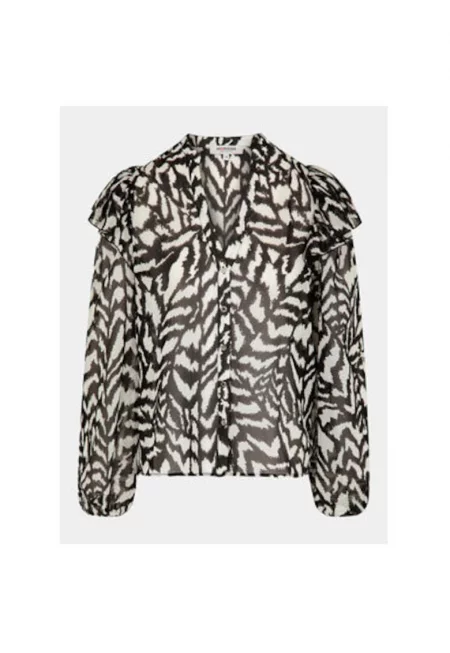 Дамска риза -  303917197 - Полиестер - 34 - Животински принт