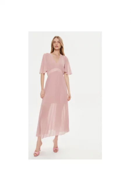 Дамска рокля -  304193767 - Вискоза - Розов - Розово