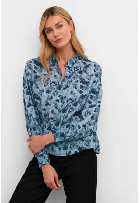 Дамска синя риза  Син