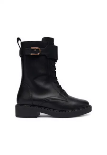 Дамски боти  305616470 - естествена кожа - Черен