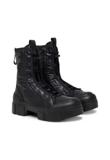 Дамски боти - Vic Matie - до глезена - текстилен материал - черен