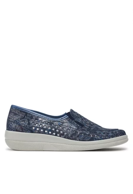 Дамски маратонки -  30378632837 - Естествена кожа - Син