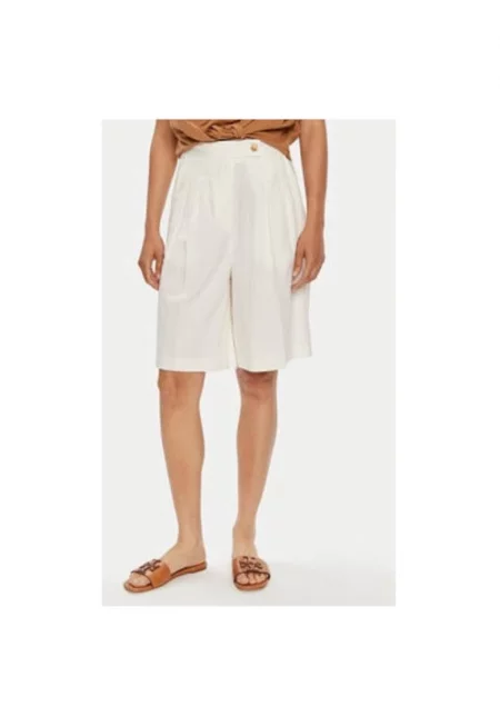 Дамски панталон -  304543838 - Вискоза/Лен - Бежов - Бежов