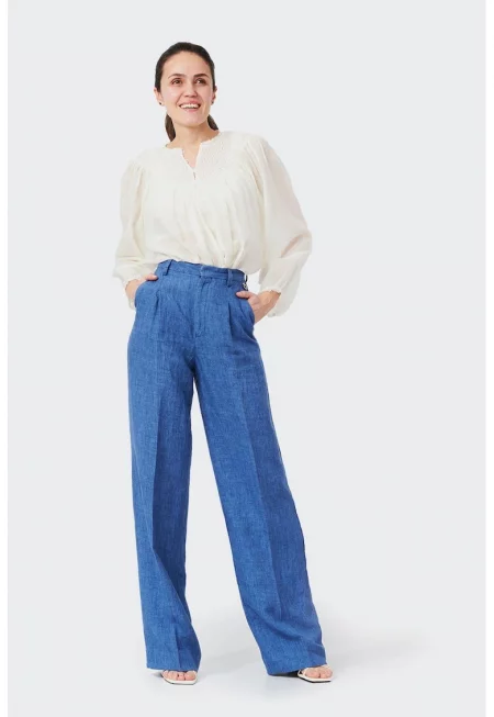 Дамски панталон  Marlene 7693 Светлосин