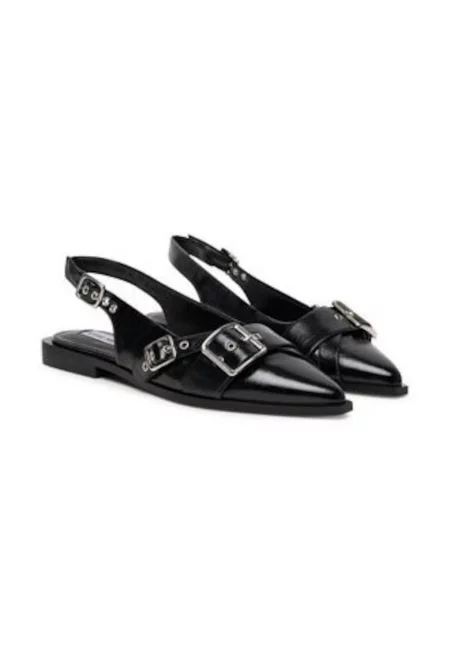 Дамски сандали  305530240 - черни - екологична кожа