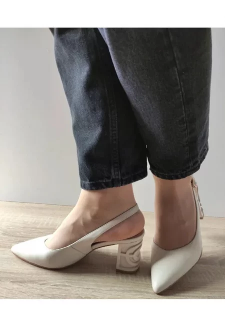 Дамски сандали  360033B 52-N - Елегантни - Бежови - Бежови - Бежов