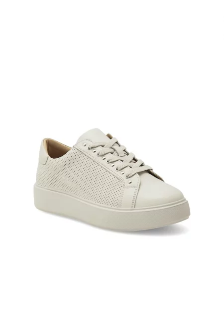 Дамски спортни обувки -  349235 - Естествена кожа - Бежови