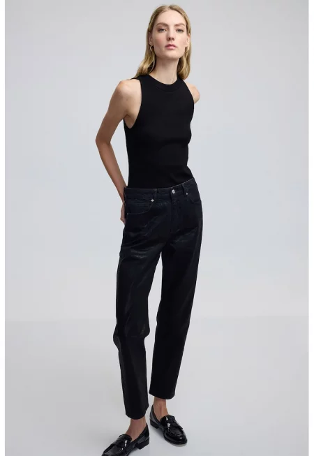 Дънки Mom - Черен