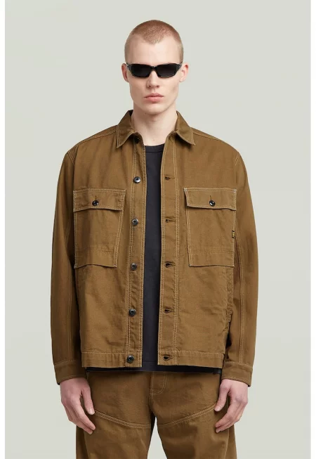 Дънков шакет с уголемени джобове на гърдите