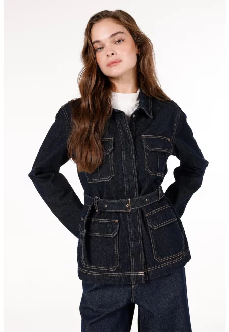 Дънково яке с колан