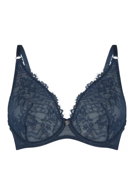 Дантелен сутиен с триъгълни чашки