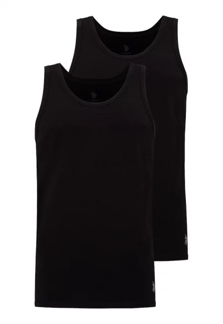 Домашен топ с овално деколте - Черен