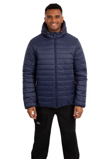 Двулицево ватирано зимно яке Senby - Тъмносин