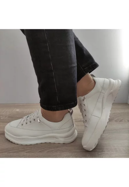 Ежедневни дамски обувки  8198-8 Крем - Крем