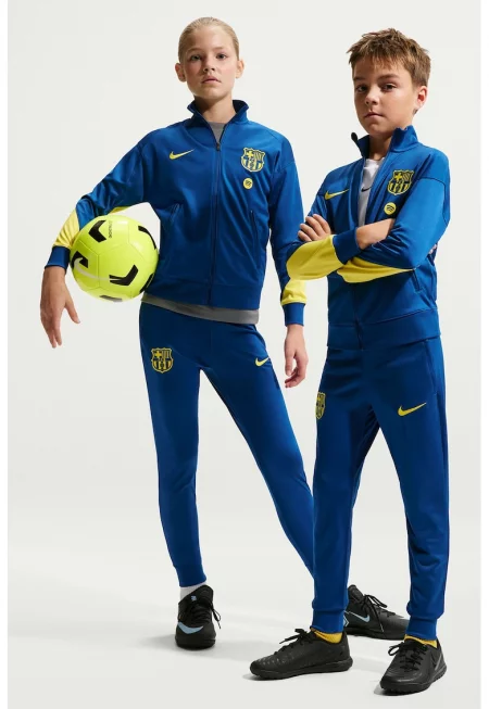 F.C. -Футболен екип Barcelona Strike Fourth Dri Fit - Индигово синьо/Лайм зелено