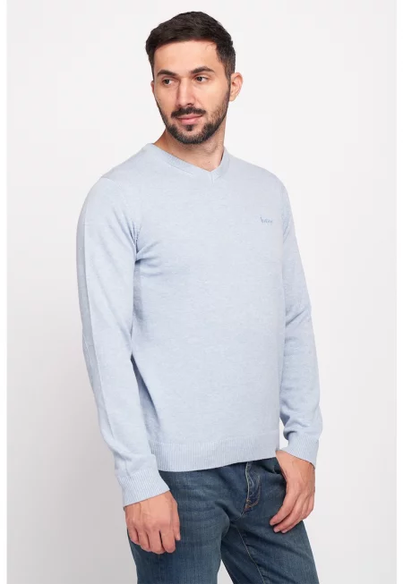 Фино плетен пуловер с шпиц